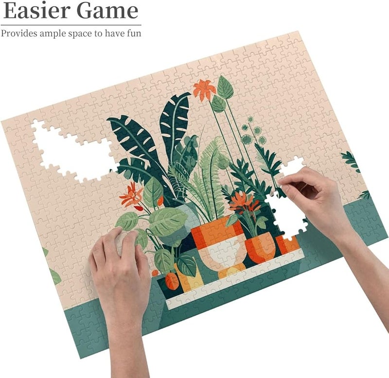 لغز بانوراما نبات أخضر كارتون فايا 500 قطعة لتزيين المنزل للكبار - Image 3